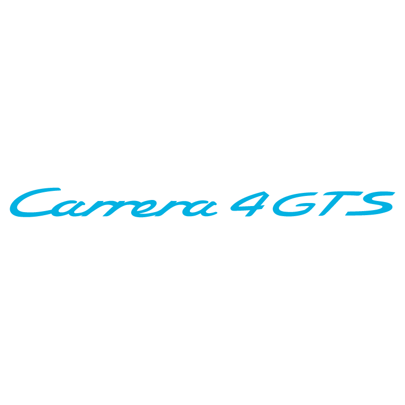 Sticker Porsche 911 Carrera 4 GTS en bleu clair
