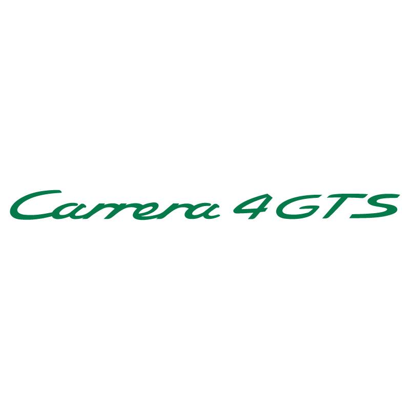 Sticker Porsche 911 Carrera 4 GTS en vert