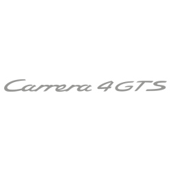 Sticker Porsche 911 Carrera 4 GTS en argent