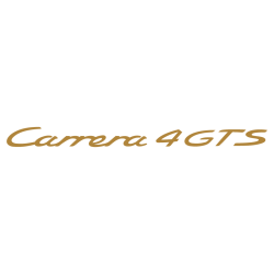 Sticker Porsche 911 Carrera 4 GTS en or