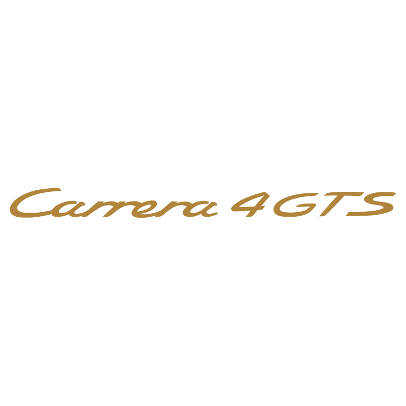 Sticker Porsche 911 Carrera 4 GTS en or
