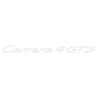 Sticker Porsche 911 Carrera 4 GTS en blanc mat