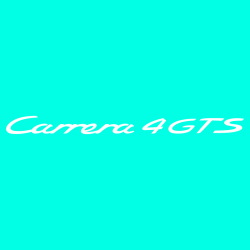 Sticker Porsche 911 Carrera 4 GTS en pochoir pour peinture