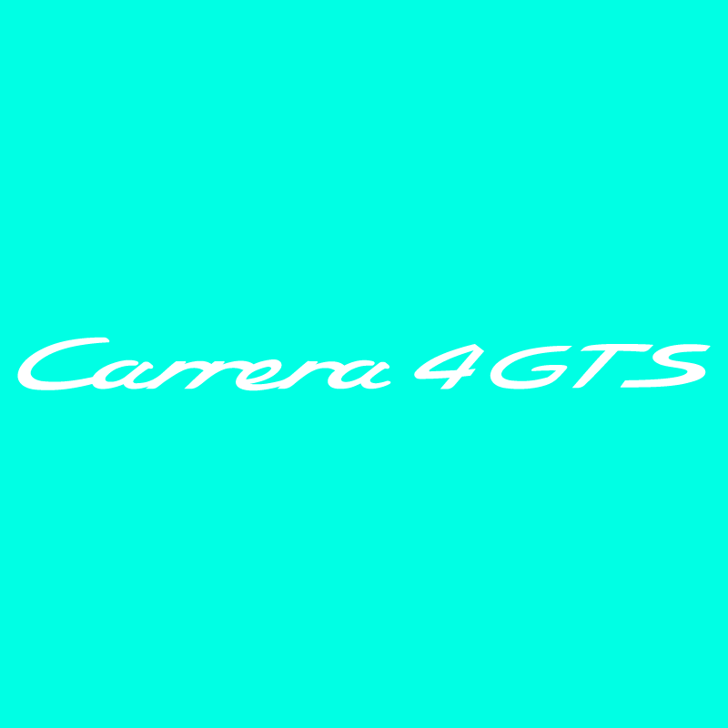 Sticker Porsche 911 Carrera 4 GTS en pochoir pour peinture