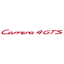 Sticker Porsche 911 Carrera 4 GTS en rouge foncé