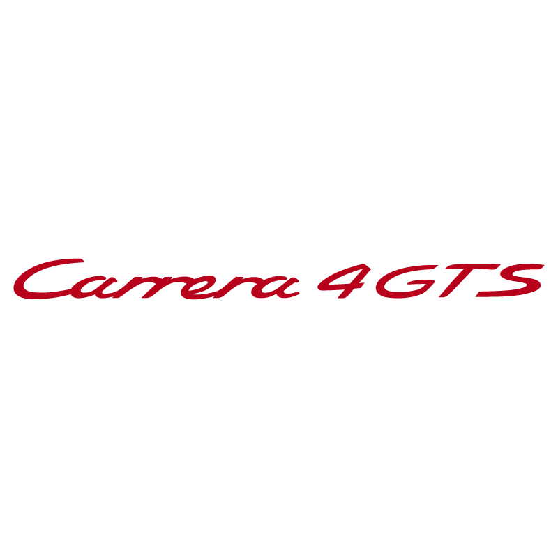 Sticker Porsche 911 Carrera 4 GTS en rouge foncé