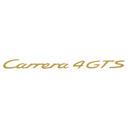 Sticker Porsche 911 Carrera 4 GTS en or mat