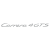 Sticker Porsche 911 Carrera 4 GTS en argent mat