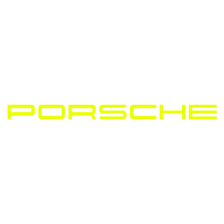 Sticker Porsche 911 Carrera GT en jaune fluo