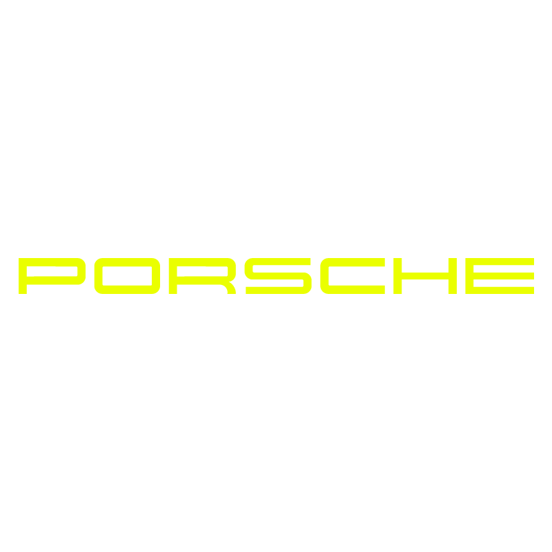 Sticker Porsche 911 Carrera GT en jaune fluo