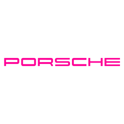Sticker Porsche 911 Carrera GT en rose fluo