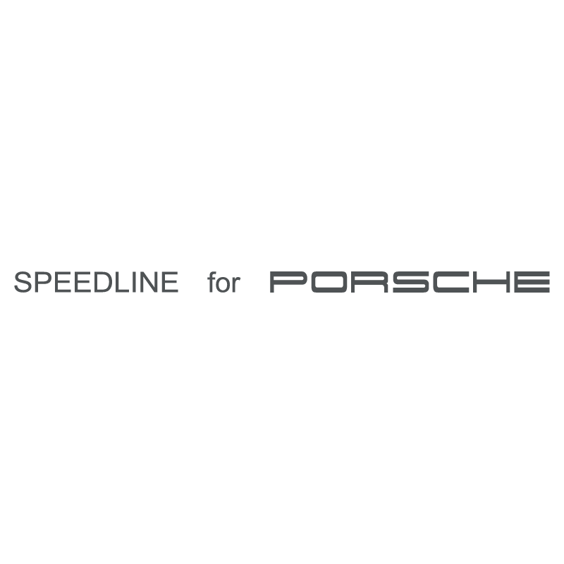 Sticker Jantes Speedline for Porsche en gris foncé