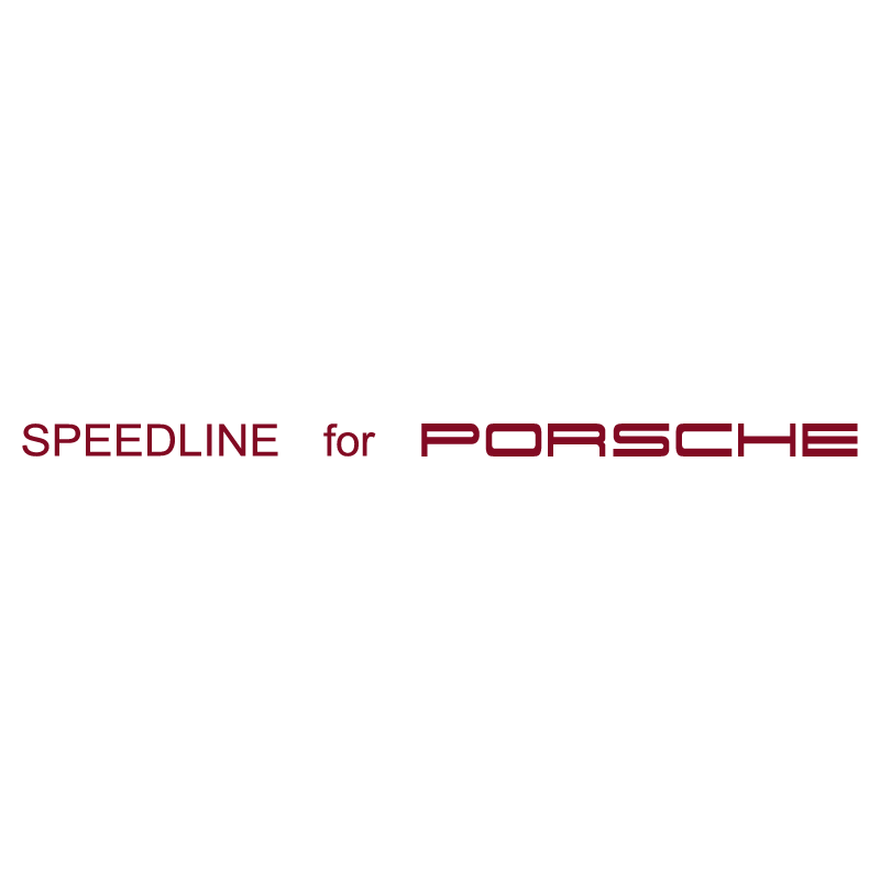 Sticker Jantes Speedline for Porsche en bordeaux