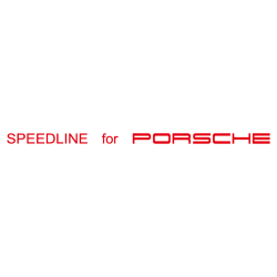 Sticker Jantes Speedline for Porsche en rouge
