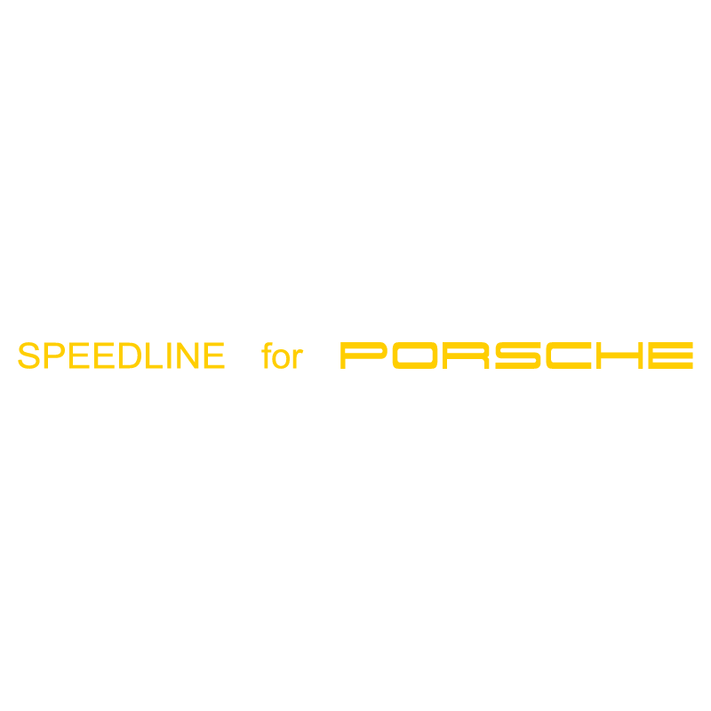 Sticker Jantes Speedline for Porsche en jaune