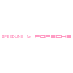 Sticker Jantes Speedline for Porsche en rose