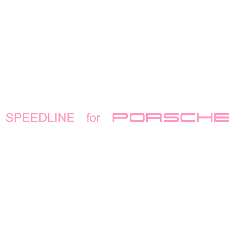 Sticker Jantes Speedline for Porsche en rose