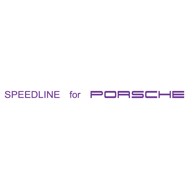Sticker Jantes Speedline for Porsche en violet