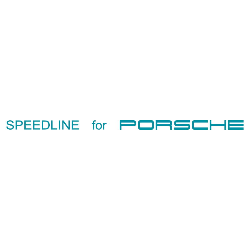 Sticker Jantes Speedline for Porsche en turquoise