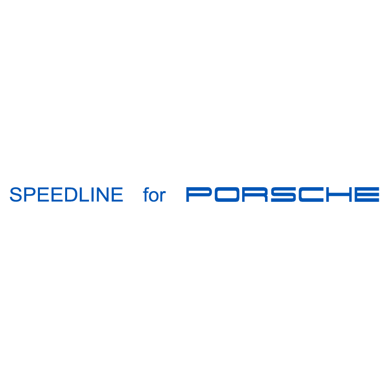 Sticker Jantes Speedline for Porsche en bleu