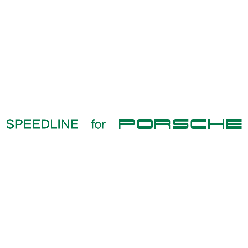 Sticker Jantes Speedline for Porsche en vert