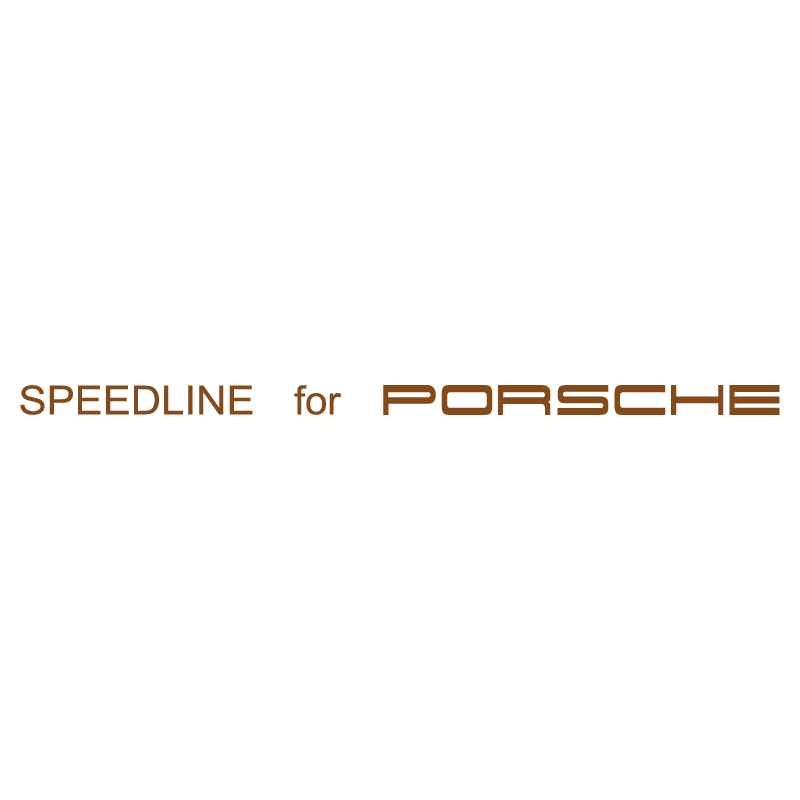 Sticker Jantes Speedline for Porsche en brun