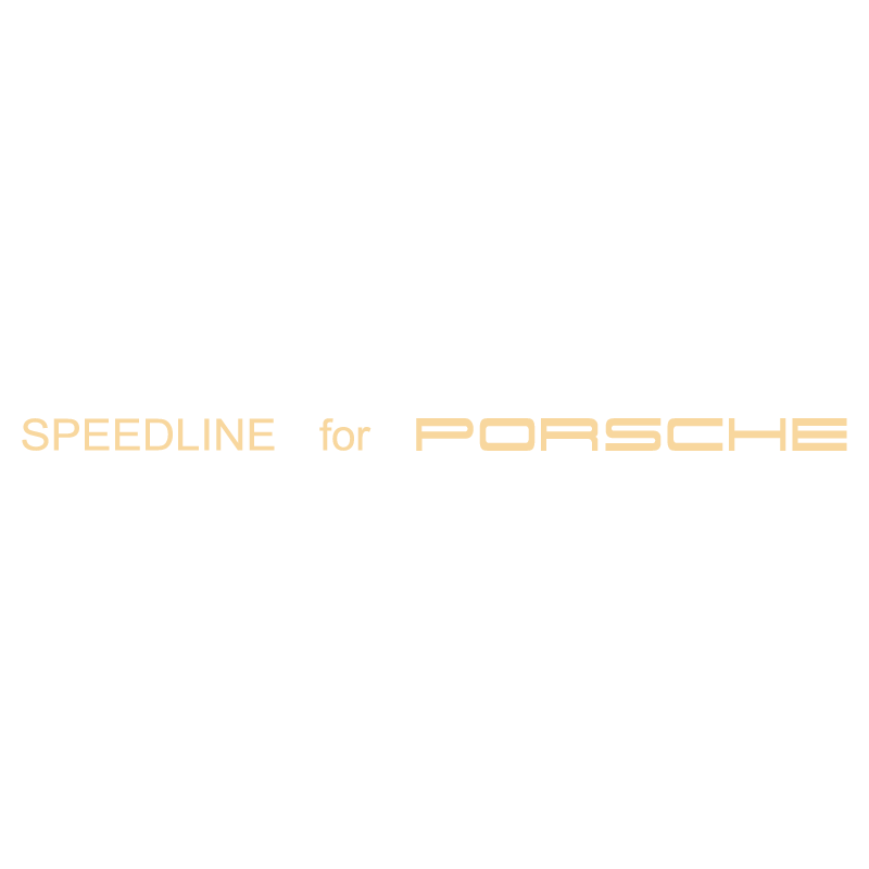 Sticker Jantes Speedline for Porsche en beige