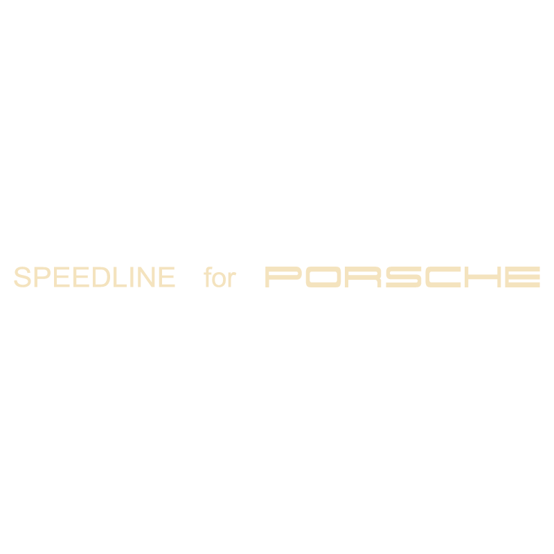 Sticker Jantes Speedline for Porsche en ivoire