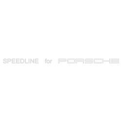 Sticker Jantes Speedline for Porsche en blanc mat