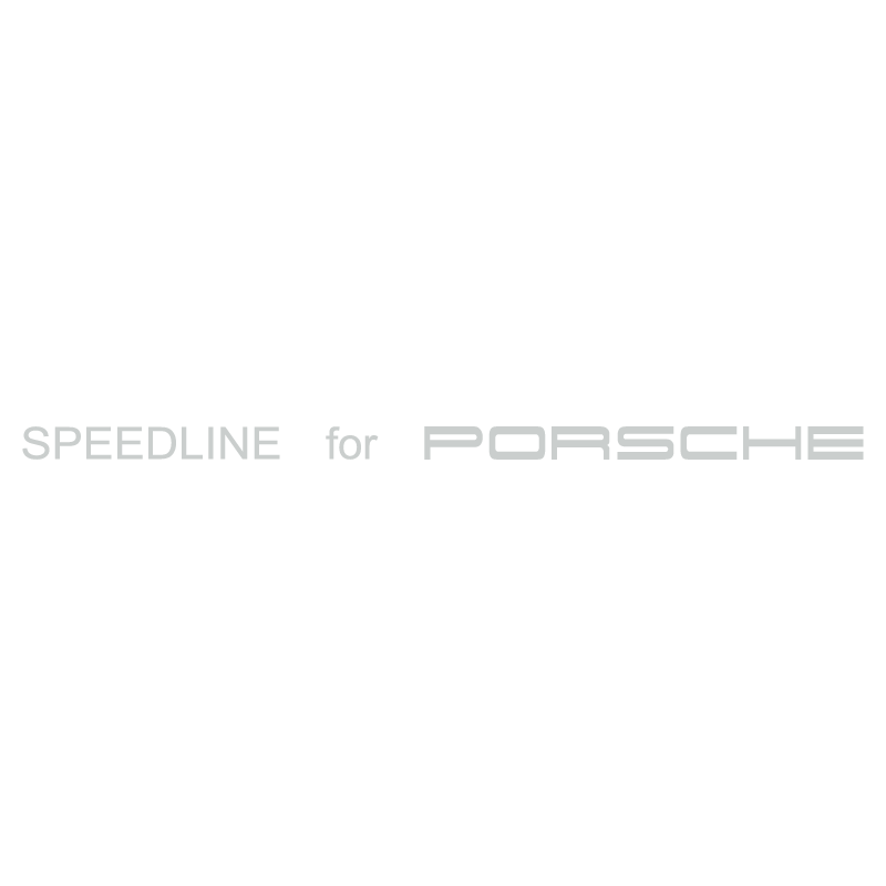 Sticker Jantes Speedline for Porsche en gris pâle