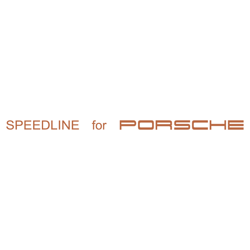 Sticker Jantes Speedline for Porsche en bronze
