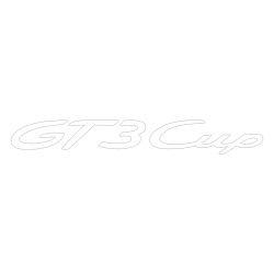Sticker Porsche GT3 Cup Logo en blanc