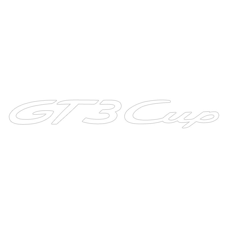 Sticker Porsche GT3 Cup Logo en blanc