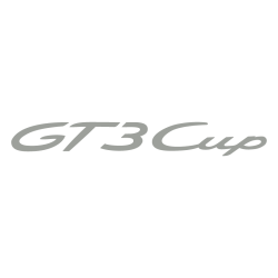 Sticker Porsche GT3 Cup Logo en gris clair