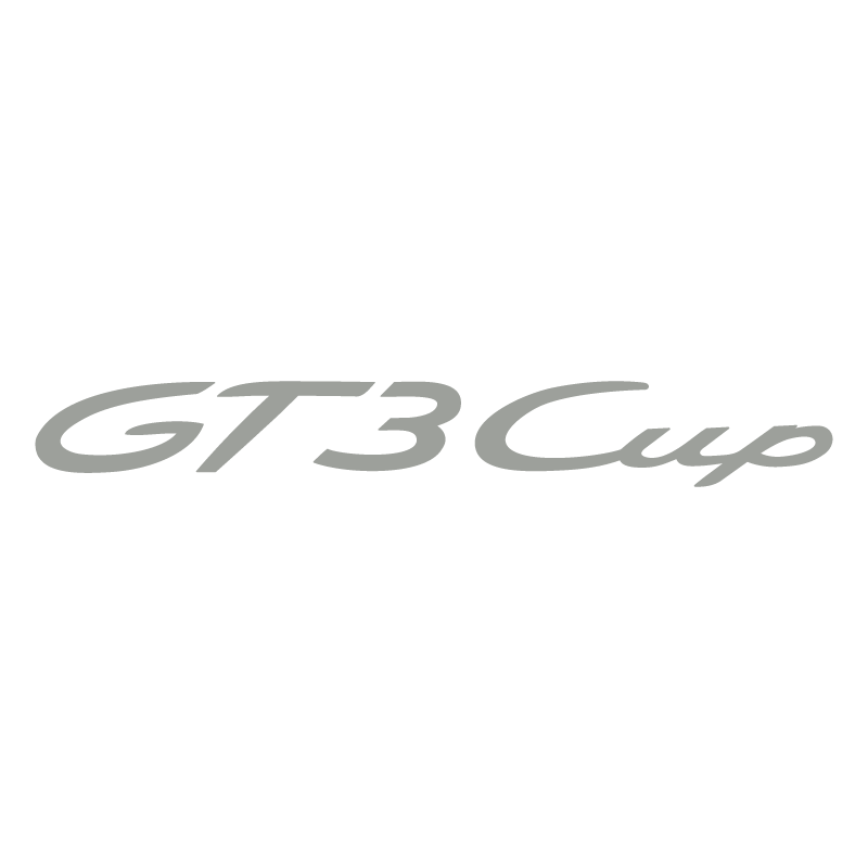 Sticker Porsche GT3 Cup Logo en gris clair