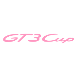 Sticker Porsche GT3 Cup Logo en rose