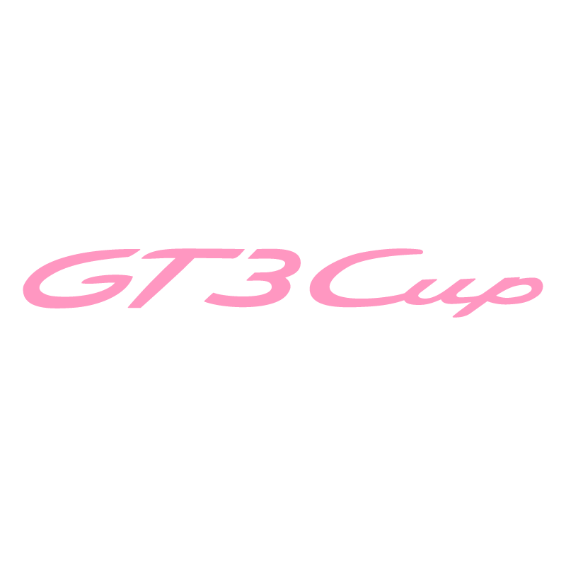 Sticker Porsche GT3 Cup Logo en rose