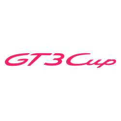 Sticker Porsche GT3 Cup Logo en fuchsia