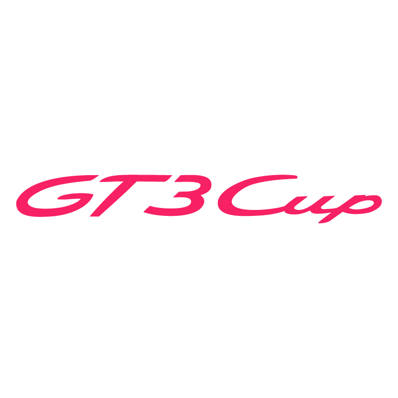 Sticker Porsche GT3 Cup Logo en fuchsia