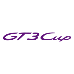 Sticker Porsche GT3 Cup Logo en prune