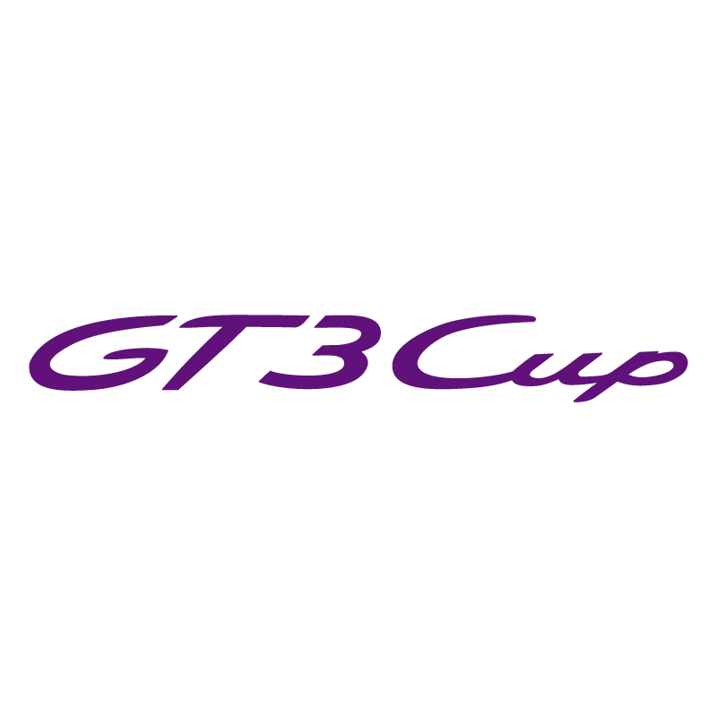 Sticker Porsche GT3 Cup Logo en prune