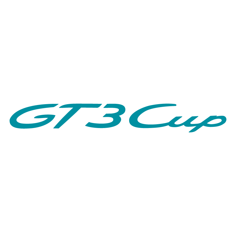 Sticker Porsche GT3 Cup Logo en turquoise
