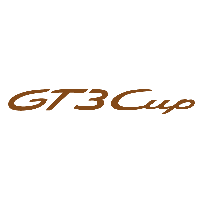 Sticker Porsche GT3 Cup Logo en brun