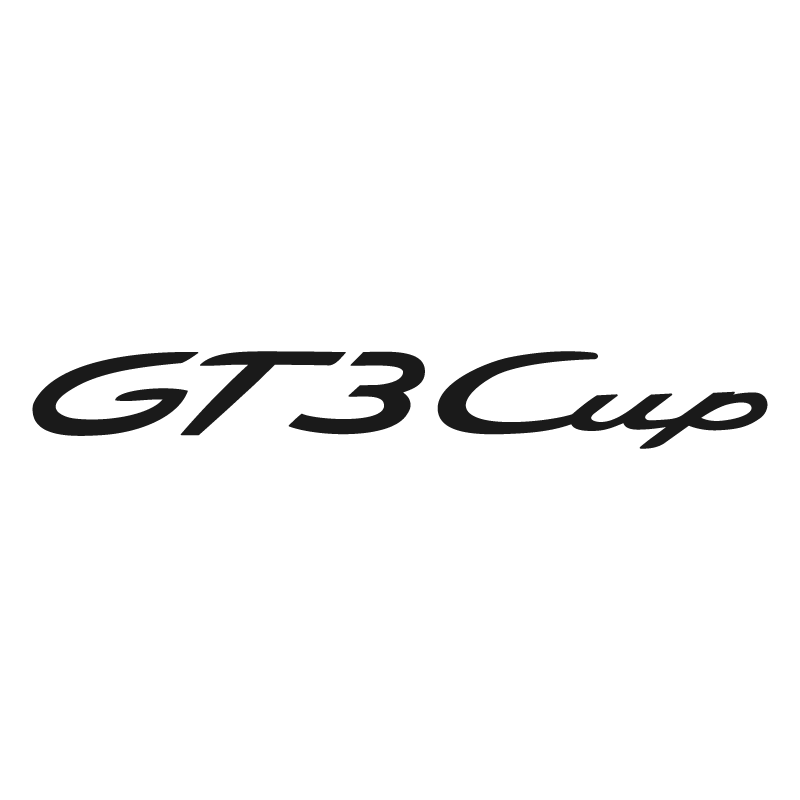 Sticker Porsche GT3 Cup Logo en noir mat