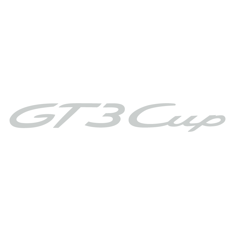 Sticker Porsche GT3 Cup Logo en gris pâle
