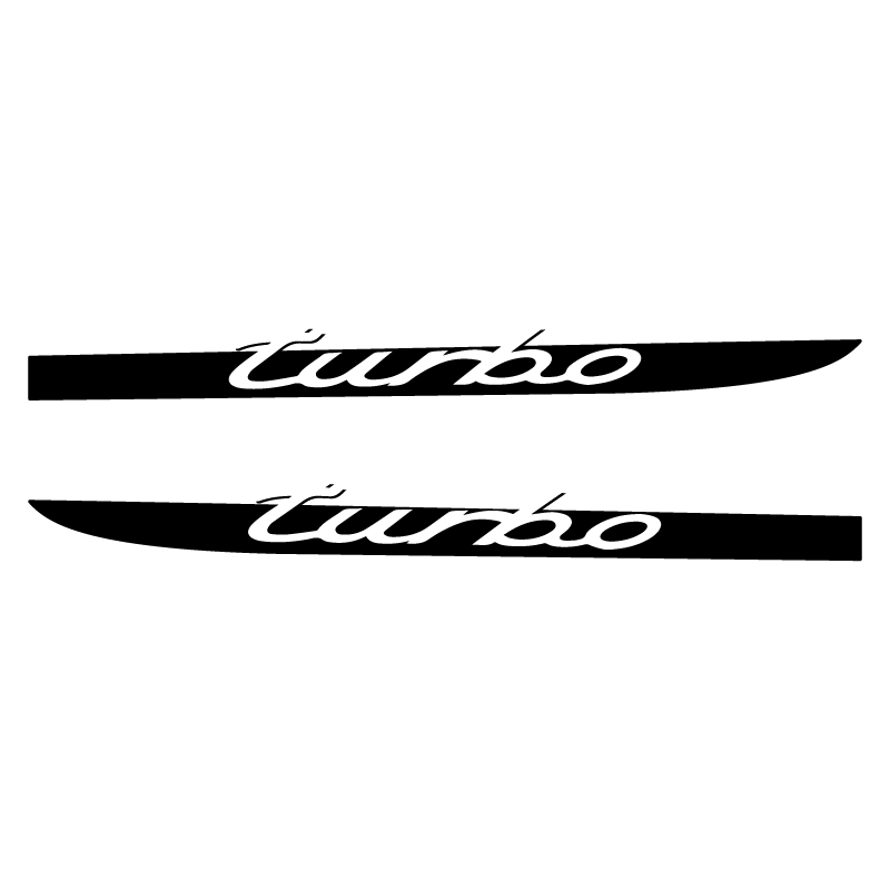 Kit Stickers Bandes Bas de Caisse Porsche 718 Boxster Turbo en noir