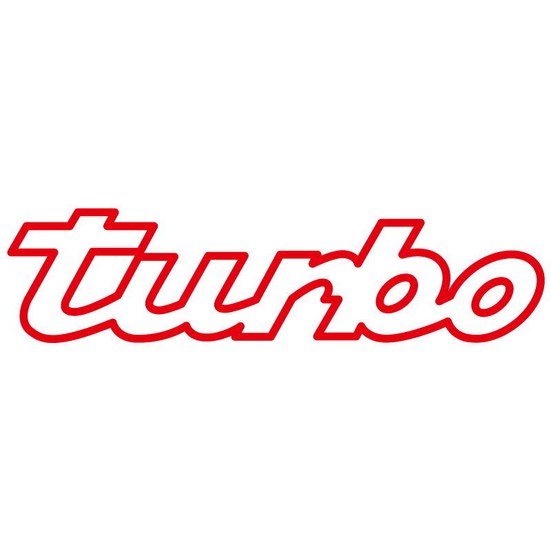 Sticker Porsche 911 Turbo Logo 1977 en rouge