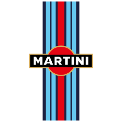 Sticker Bande Capot Porsche Martini