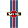 Porsche Martini Hood Stripe Sticker