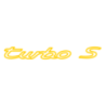 Sticker Porsche 911 Turbo S 1977 Logo en jaune